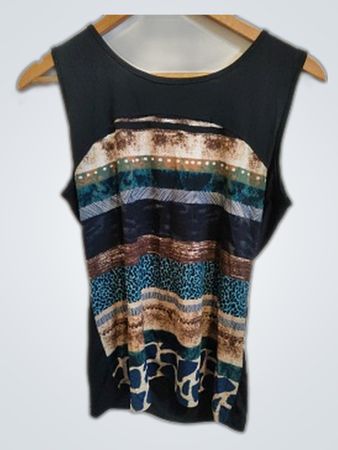 Unbranded Patterned Sleeveless Tank Top