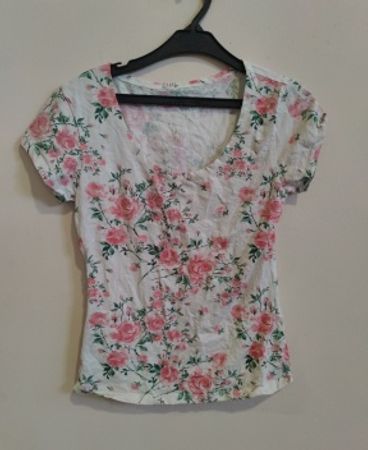 Floral Print Short Sleeve Top