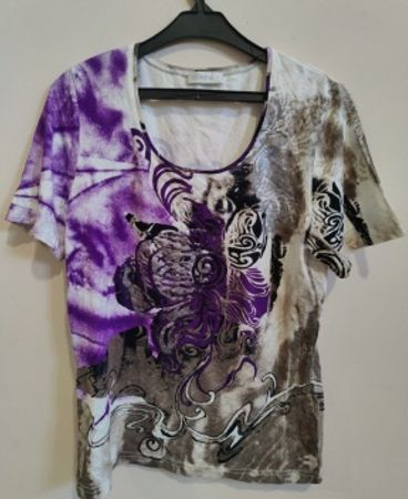 Bonita Short Sleeve Printed Blouse