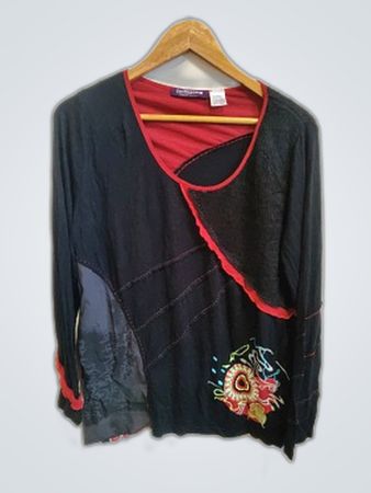 La Redoute Patchwork Long-Sleeve Blouse