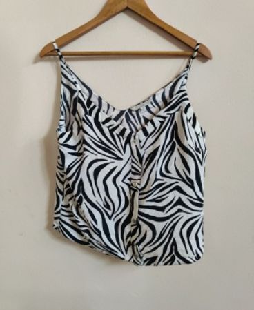 Chloé Zebra Print Cami Top