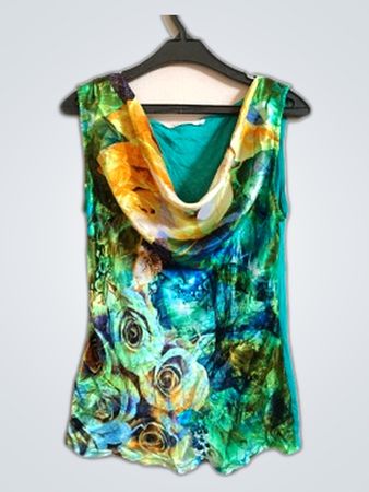 KDFS Sleeveless Printed Blouse