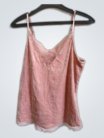 Hunkemöller Pink Lace Trim Cami Top