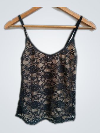 Urban Dust Black Lace Cami Top