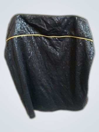 Black Leather-like Backpack