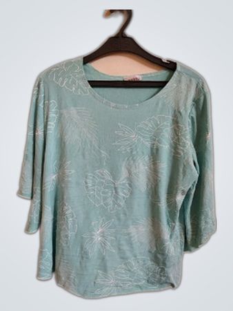 Ahary Printed Teal Blouse