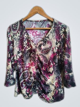 Blouse with Paisley Pattern
