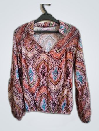 Tessa Koops Multicolored Paisley Blouse