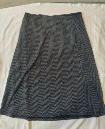 Urban Kaylee Black and White Herringbone Skirt