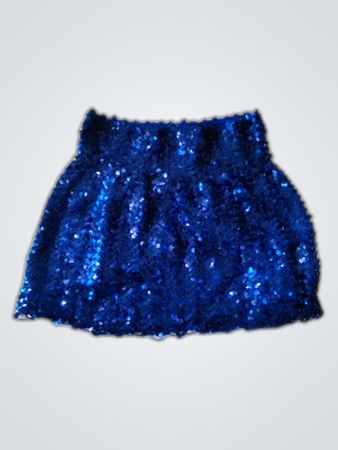 Blue Sequin Skirt