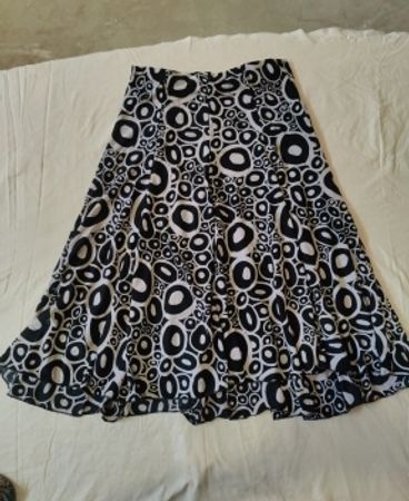 Black and White Polka Dot Skirt