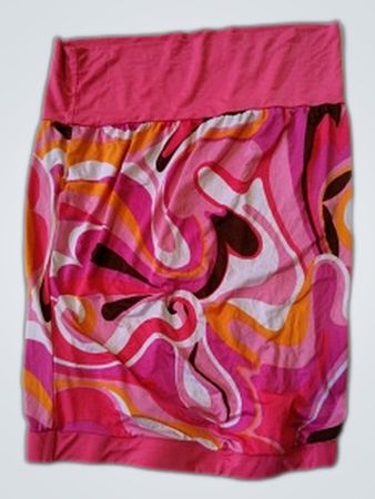 Pink and Orange Swirl Skirt