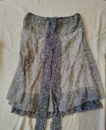 MAMISU Floral Tie Skirt