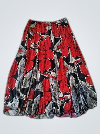 Violettette & Sarah Floral Pleated Midi Skirt