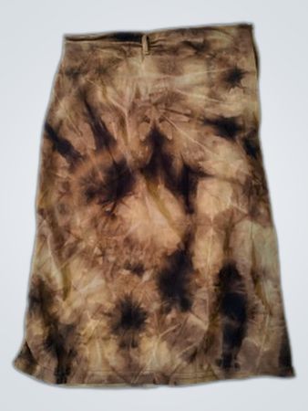Brown Tie-Dye Skirt