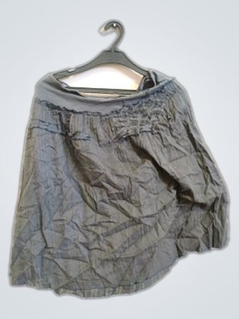Gray Off-The-Shoulder Blouse