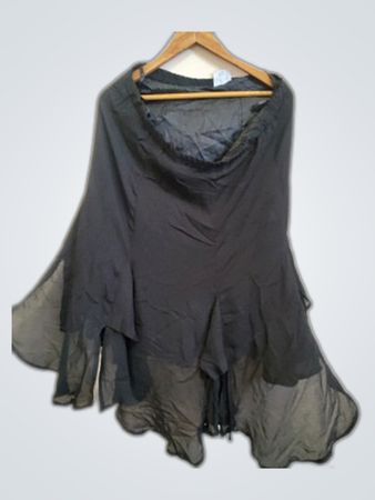 Unbranded Black Polyester Wide-Leg Pants