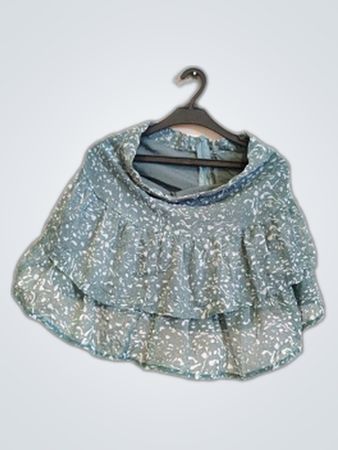 Blue Floral Blouse