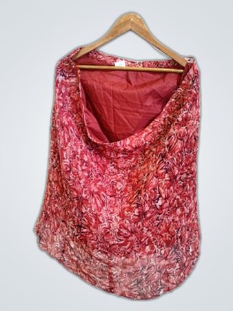 Red Floral Blouse