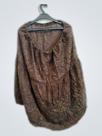 Brown Long-Sleeve Top