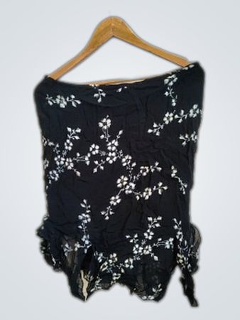 Black Floral Top