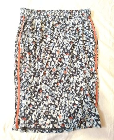 Sandwich Printed Midi Skirt