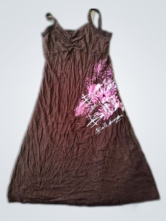 Brown Floral Dress