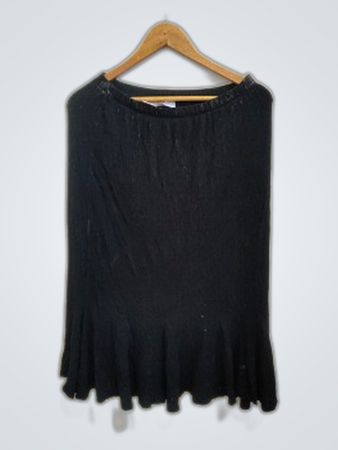 Black Ruffled Top