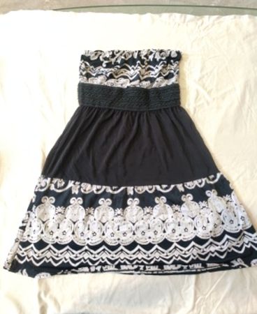 Black and White Lace Dress