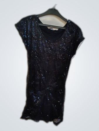 Black Sequined Top
