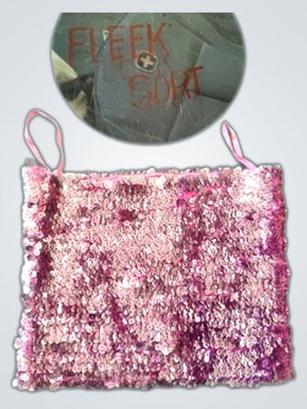 Fleek Look Pink Sequined Cami Top