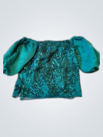 Teal Sequined Top