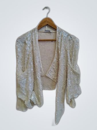 Next Beige Sequined Top
