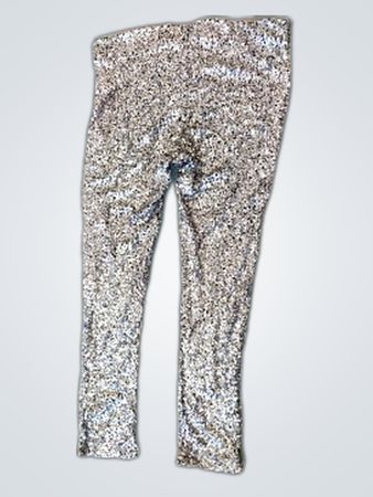 H&M Silver Sequined Pants