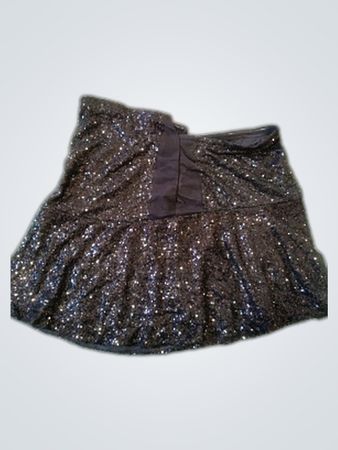 Black Sequined Skirt