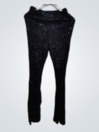 asos DESIGN Black Sparkly Leggings