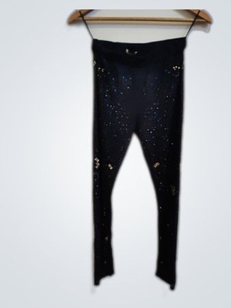 H&M Black Rhinestone Leggings