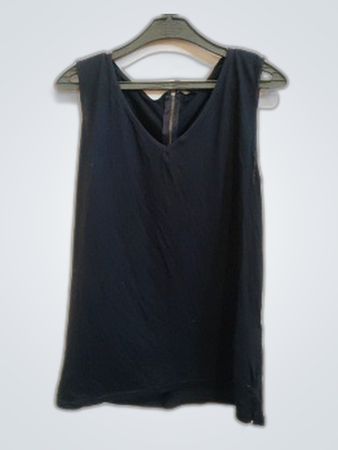 Jean Pascale Black Sleeveless Top