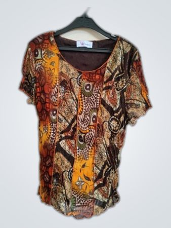 Blouse with Abstract Pattern