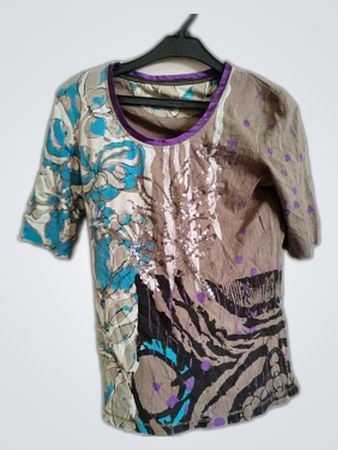 Multicolored Short Sleeve Shirt