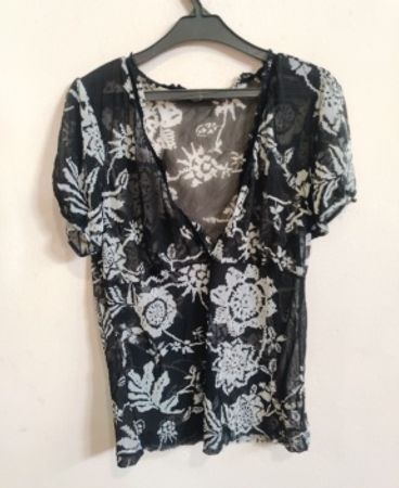 Mexy Sheer Floral Blouse