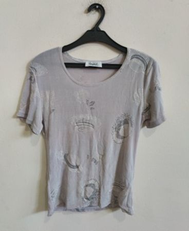 Balenciaga Abstract Print Short-Sleeve Top