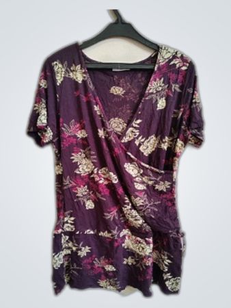 Renatto Bene Purple Floral Blouse