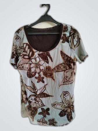 Floral Print Short Sleeve Top