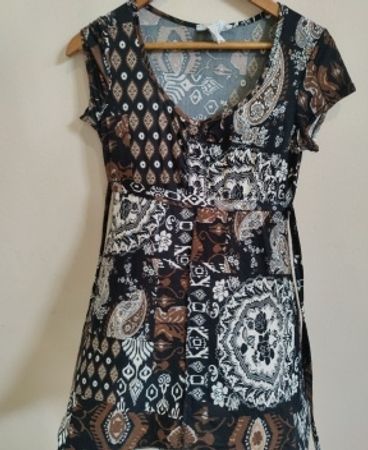 Black and White Paisley Dress