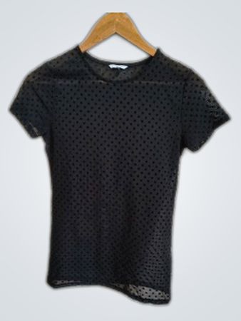 Black Polka Dot T-Shirt