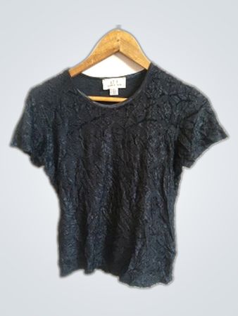Un Deux Trois Black Lace Top