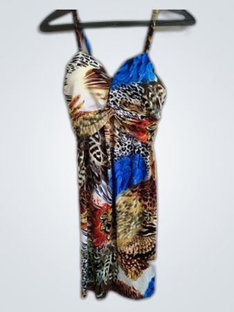 Multicolored Animal Print Dress