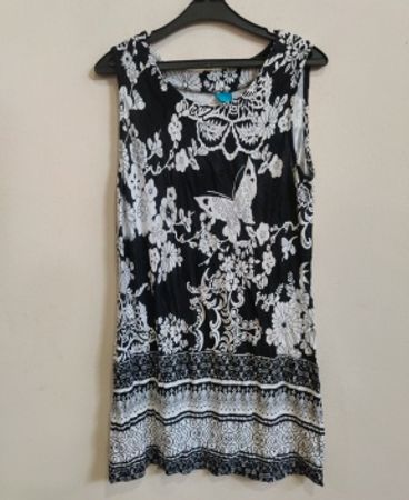 Cool Code Black and White Floral Dress