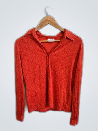 Red Knit Top